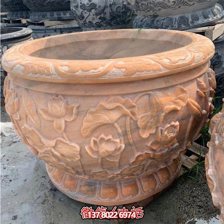 精美仿古大理石石雕擺件，點(diǎn)綴室內(nèi)庭院，完美裝點(diǎn)魚缸