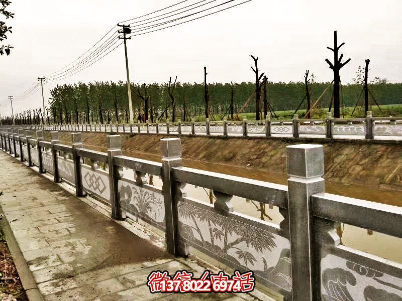 美化城市河道，完美防護欄桿，大理石裝飾