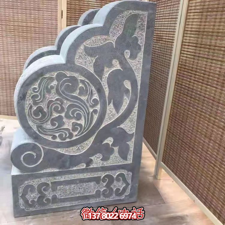 傳統石刻抱鼓，點綴仿古庭院