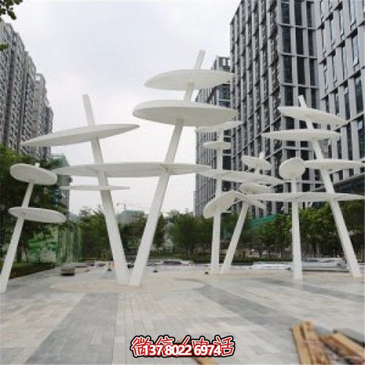 不銹鋼大型樹葉雕塑，為你的戶外景觀創造獨特的創意