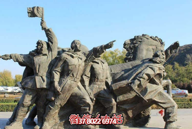 大型石雕景觀擺件，為廣場增添創意人物氣息