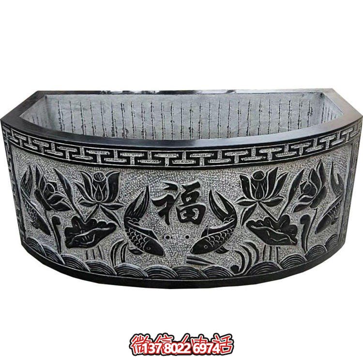 藝術精美的石雕擺件，點綴美麗庭院