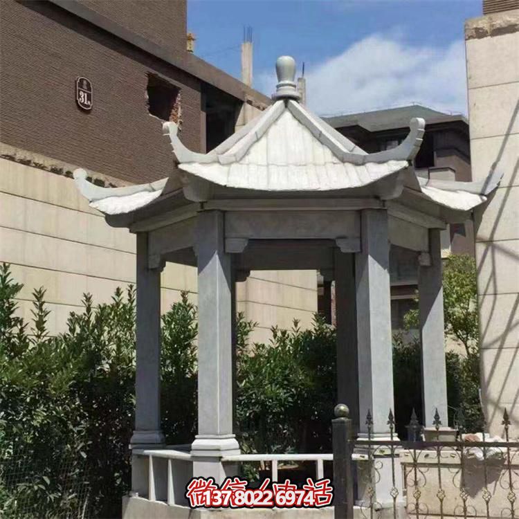 精美大理石涼亭，營造完美宅院景象