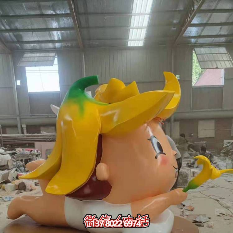 玻璃鋼戶外裝飾擺件，精致美觀、趣味卡通人物景觀