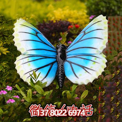 彩繪雕塑，點(diǎn)綴廣場(chǎng)，讓蝴蝶飛舞