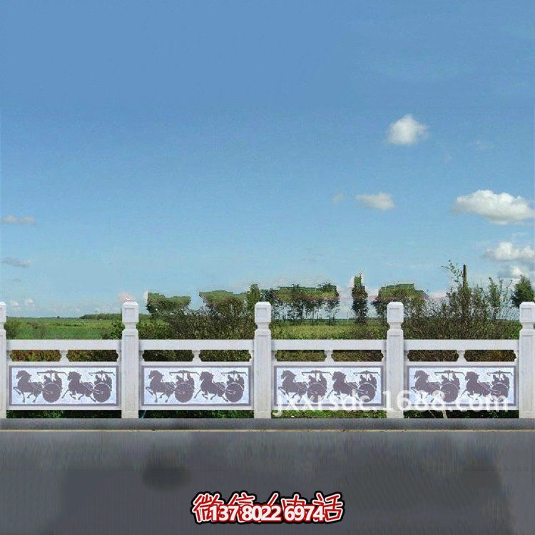 花崗巖石欄板，雕刻多種樣式