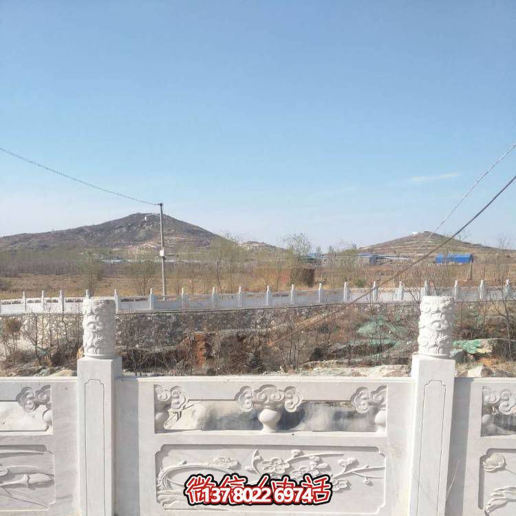 漢白玉防護(hù)欄桿，裝飾美化河道景區(qū)
