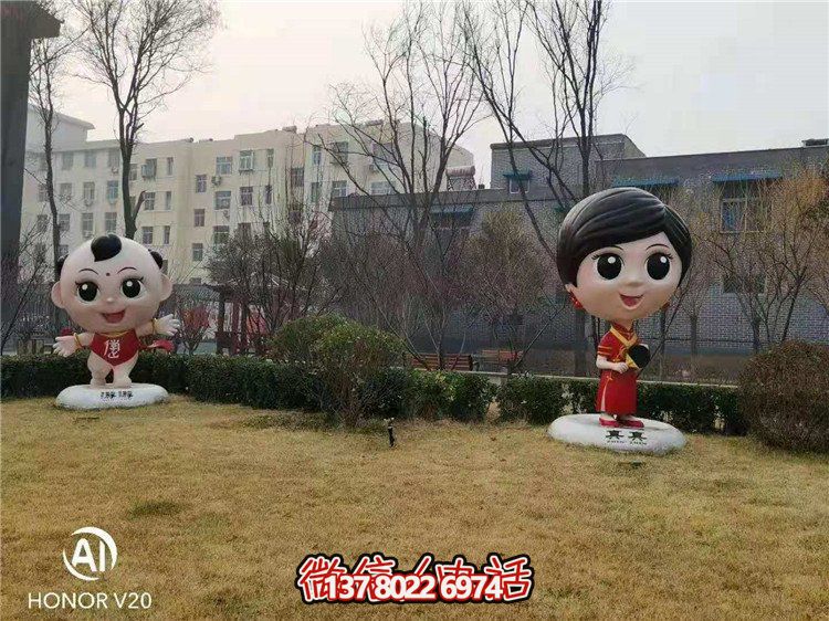 藝術玻璃鋼雕塑，點綴美麗園林景觀