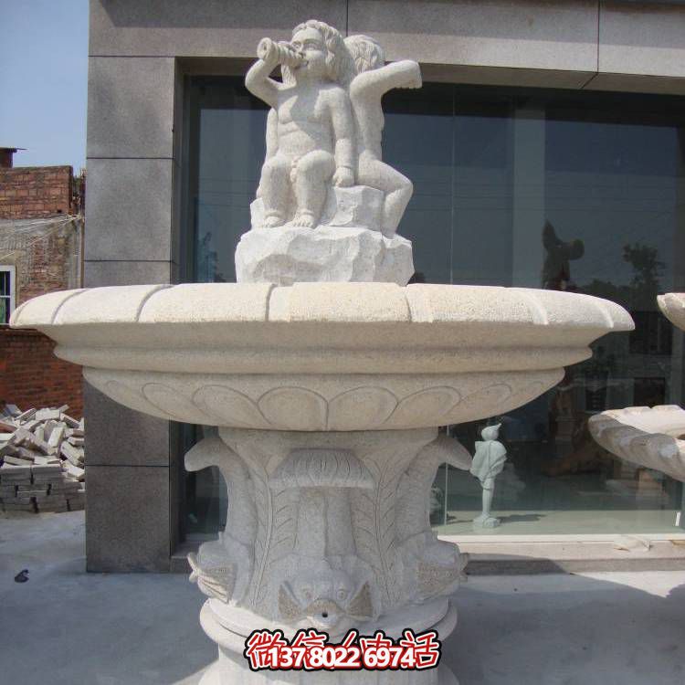 精致浪漫，歐式混搭噴泉景觀裝飾