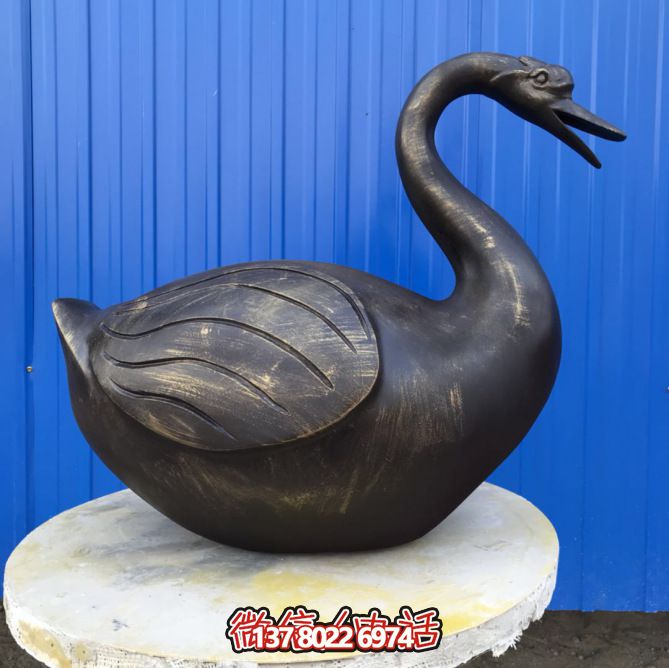 不銹鋼雕塑，休息時讓湖邊更美麗——天鵝雕塑