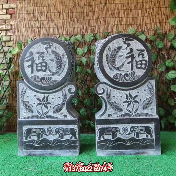 經典園林古建青石門墩抱鼓石 經典園林古建青石門墩抱鼓石