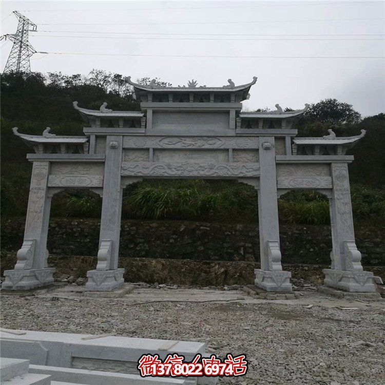 大型石雕牌坊，給你一個(gè)美麗的家園