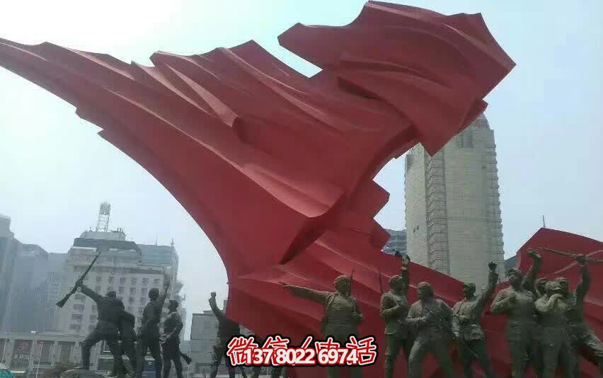 城市大型不銹鋼紅軍雕塑創(chuàng)意裝飾品 城市大型不銹鋼紅軍雕塑創(chuàng)意裝飾品