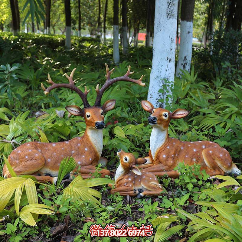 戶外草叢創意景觀裝飾品仿真動物梅花鹿雕塑 戶外草叢創意景觀裝飾品仿真動物梅花鹿雕塑